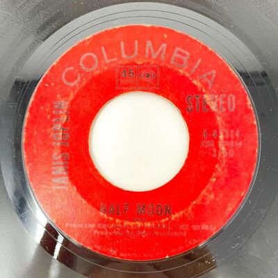 45 RPM JANIS JOPLIN 4-45314 "ME AND BOBBY MCGEE/HALF MOON" VINYL RECORD SINGLE