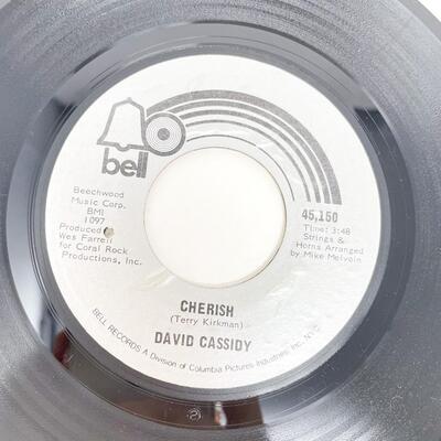45 RPM DAVID CASSIDY 45,150 "ALL I WANNA DO IS TOUCH YOU/CHERISH" VINYL RECORD SINGLE