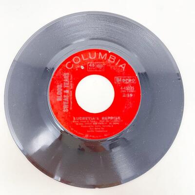 45 RPM BLOOD, SWEAT & TEARS 4-45235 "LUCRETIA MAC EVIL/LUCRETIA'S REPRISE" VINYL RECORD SINGLE