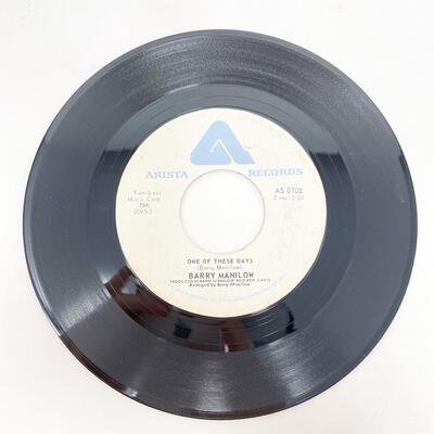 1975 45 RPM BARRY MANILOW AS0108 "ONE OF THESE DAYS/IT'S A MIRACLE" VINYL RECORD SINGLE