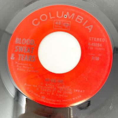 45 RPM BLOOD, SWEAT & TEARS 4-45204 "HI-DE-HO/THE BATTLE" VINYL RECORD SINGLE