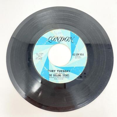 45 RPM THE ROLLING STONES 45-LON-904 "RUBY TUESDAY/LET'S SPEND THE NIGHT TOGETHER" VINYL RECORD SINGLE