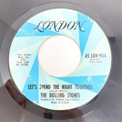 45 RPM THE ROLLING STONES 45-LON-904 "RUBY TUESDAY/LET'S SPEND THE NIGHT TOGETHER" VINYL RECORD SINGLE