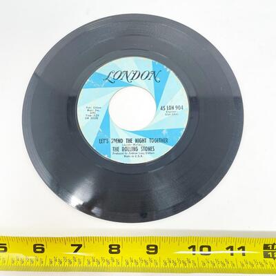 45 RPM THE ROLLING STONES 45-LON-904 "RUBY TUESDAY/LET'S SPEND THE NIGHT TOGETHER" VINYL RECORD SINGLE