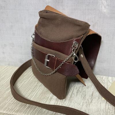 Sacchetto Tokeobay crossbody brown leather purse