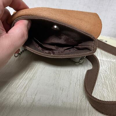 Sacchetto Tokeobay crossbody brown leather purse
