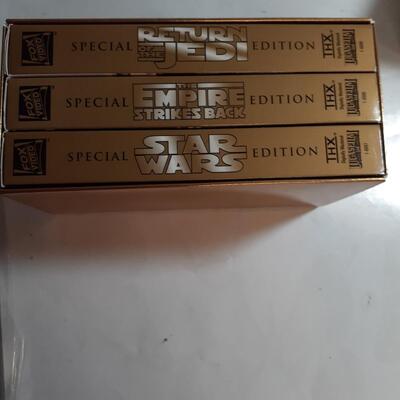 Star Wars Trilogy 3 VHS set