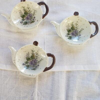 Tea pot dishes lot of 3 japan 5 inch x1