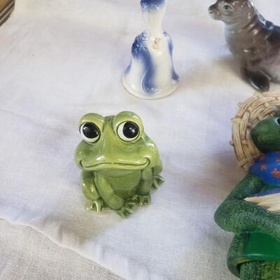 Frogs Bells and seal lot Of 7 12 inch &4 inch