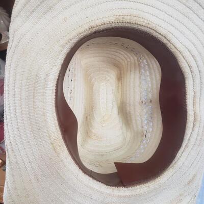 Cowboy hat large a bit rough condition nice feathers