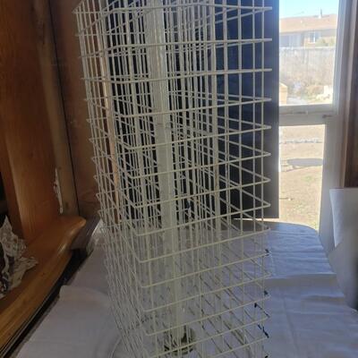 Rotating display 30 inch tall 13 inch wide 9 inch deep