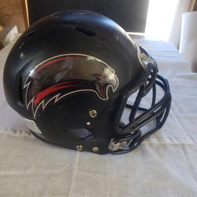 Ravens football helmet heads up