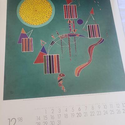 poster board calendar 1998 perfect for cut out reframe 1998