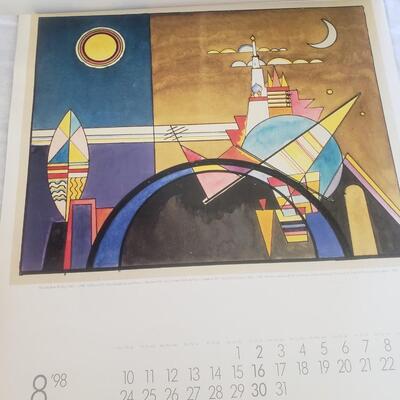 poster board calendar 1998 perfect for cut out reframe 1998