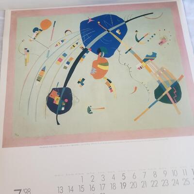 poster board calendar 1998 perfect for cut out reframe 1998