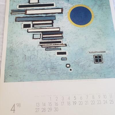 poster board calendar 1998 perfect for cut out reframe 1998