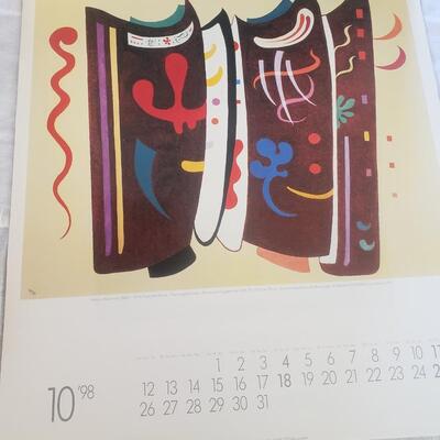poster board calendar 1998 perfect for cut out reframe 1998