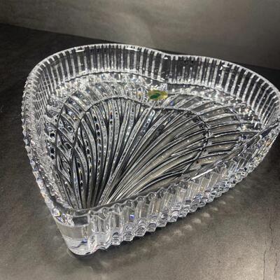 Waterford Crystal Heart Tray with box