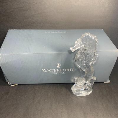 Waterford Crystal Seahorse Figurine With Box