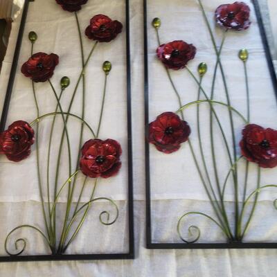 Metal rose display wall 32x13