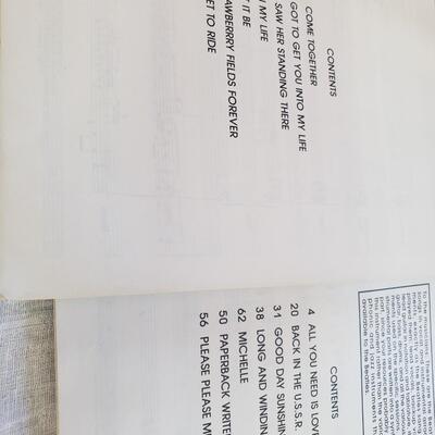 Beatles song books