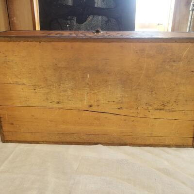 Hercules explosive Box brass and wood 25 x 14 x 8
