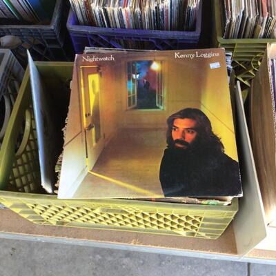 9 Boxes of LPs and 8 Tracks