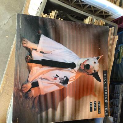 9 Boxes of LPs and 8 Tracks