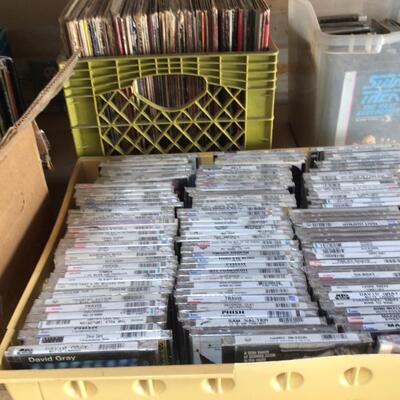 9 Boxes of LPs, CDs, Star Trek, The Next Generation