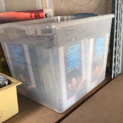 9 Boxes of LPs, CDs, Star Trek, The Next Generation