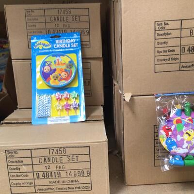Teletubbies & M&M Party favors