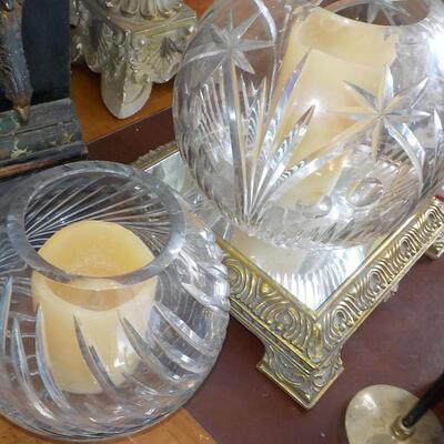 Lead Crystal Candle holders.