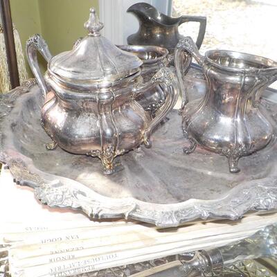 4 Piece silver plated Serving Set.