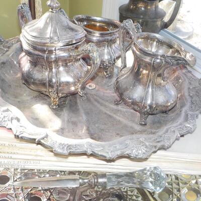 4 Piece silver plated Serving Set.