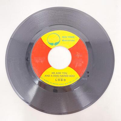 45 RPM LOBO BT112 â€œME AND YOU AND A DOG NAMED BOO/WALK AWAY FROM IT ALLâ€ VINYL RECORD SINGLE