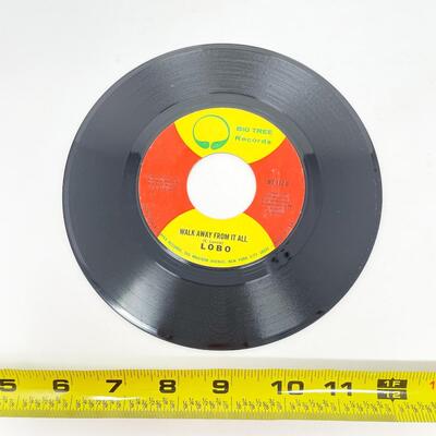 45 RPM LOBO BT112 â€œME AND YOU AND A DOG NAMED BOO/WALK AWAY FROM IT ALLâ€ VINYL RECORD SINGLE