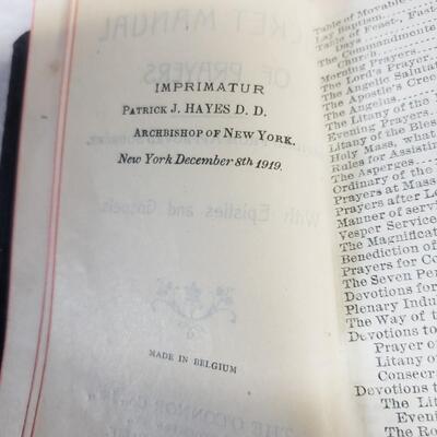 1919 the Catholic pocket manual of prayers