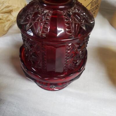 Homco candles glass rare 7 inch high
