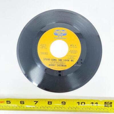 45 ROM BOBBY SHERMAN MTS4 â€œJULIE, DO YA LOVE ME/SPEND SOME TIME LOVINâ€™ MEâ€ VINYL RECORD SINGLE