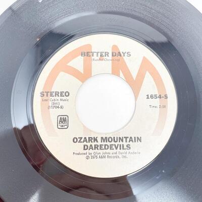 1974 45 RPM OZARK MOUNTAIN DAREDEVILS 1654-S â€œJACKIE BLUE/BETTER DAYSâ€ VINYL RECORD SINGLE