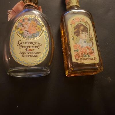 Early Avon bottles perfume one is full