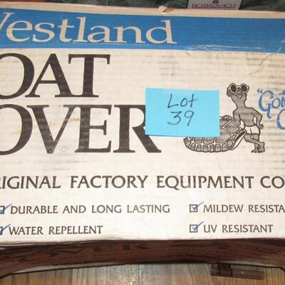 LOT 39 - WESTLAND BOAT COVER