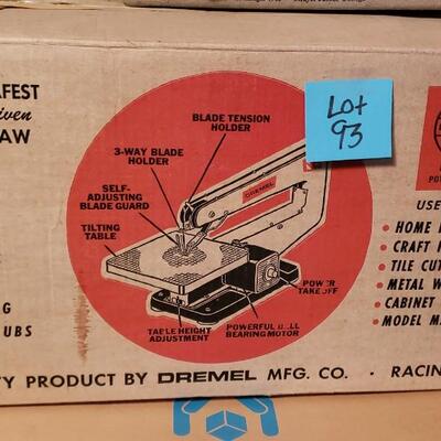 Lot 93-VINTAGE SCROLL SAW NEW IN BOX