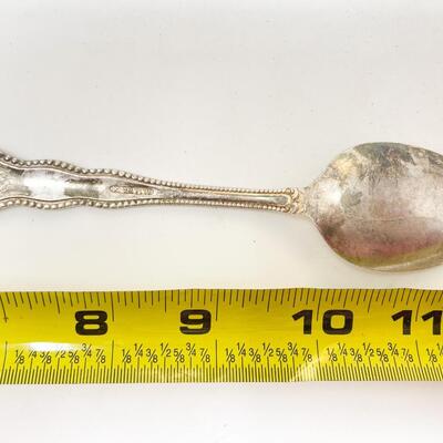 ANTIQUE SILVERPLATE SPOONS SET OF 5 - MARKED â€œM.H.M.-Xâ€