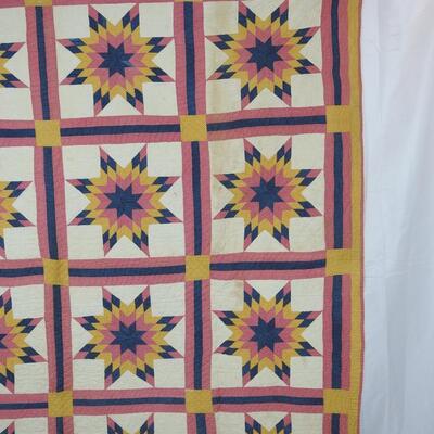 Repeating Star of Bethlehem quilt