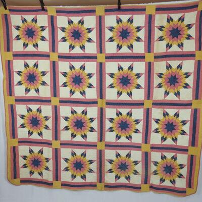 Repeating Star of Bethlehem quilt