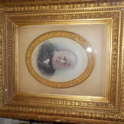 Stunning Frame and Vintage lithograph.