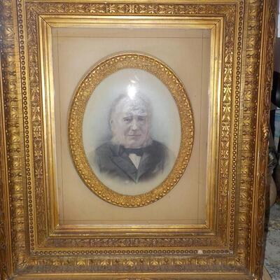 Stunning Frame and Vintage lithograph.