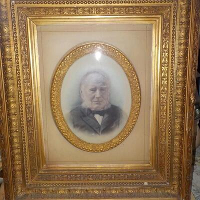 Stunning Frame and Vintage lithograph.