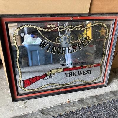 Vintage Winchester Mirror 27” x 21”